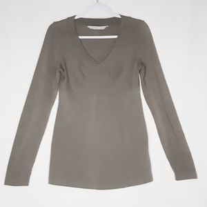 Athleta Womens Sage Green Sweetheart Long Sleeve Top Small